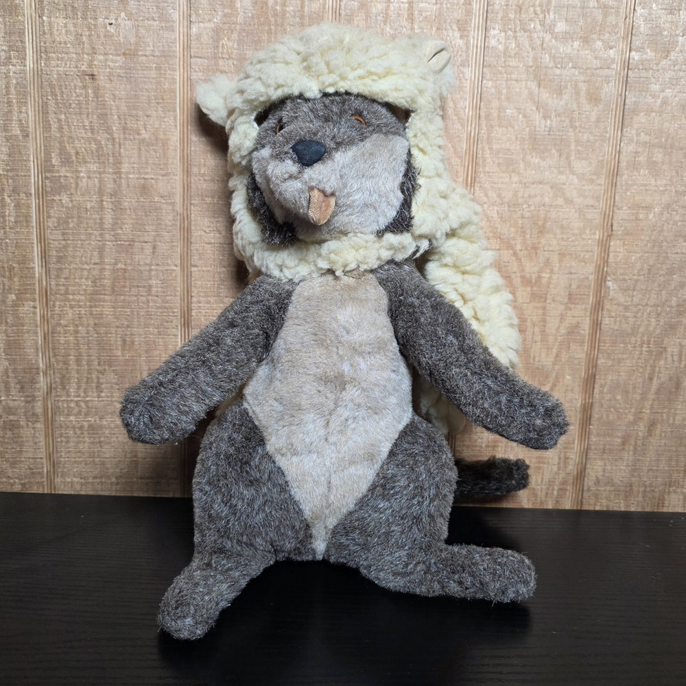 Vintage Dakin Wolf in Sheep's Clothing Plush Stuffed Animal 12” Gray